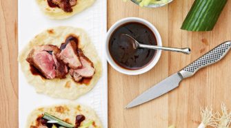 Burritos de pato pekinés