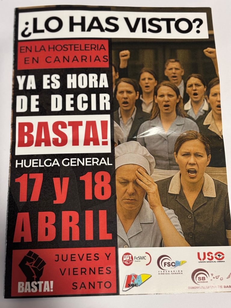 La huelga de hostelería