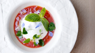gazpacho frío de tomate