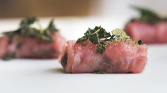 Canapé de carpaccio